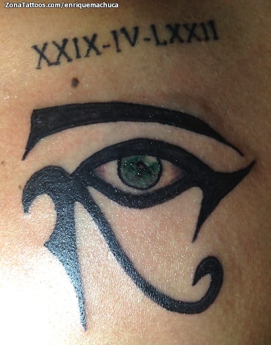 Tattoo photo Eye of Horus, Egyptian