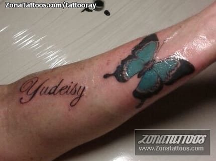 Foto de tatuaje Mariposas, Insectos, Antebrazo