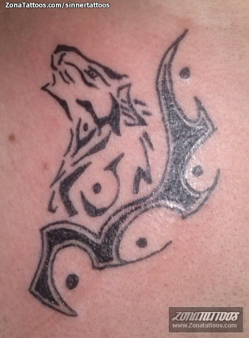 Foto de tatuaje Lobos, Tribales