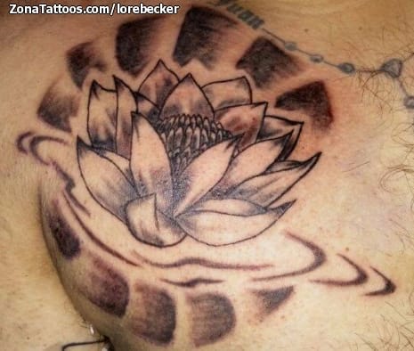 Foto de tatuaje Flores, Lotos, Orientales