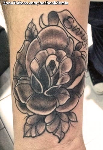 Tattoo photo Roses, Flowers