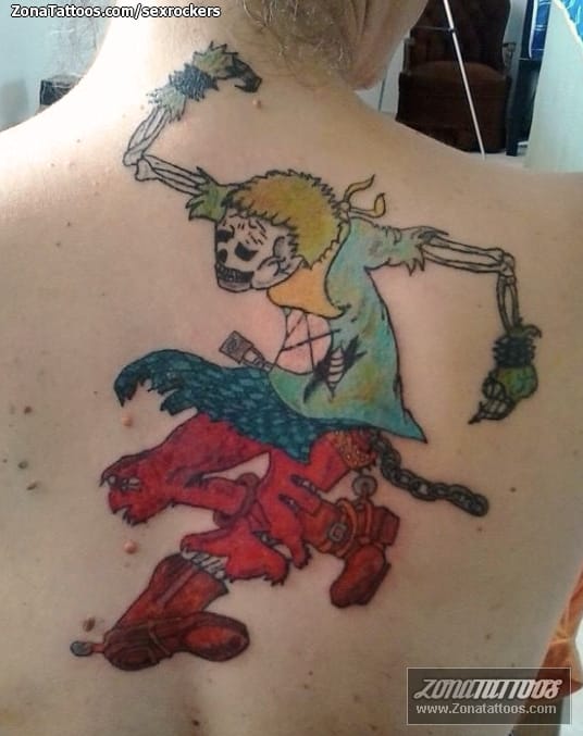 Foto de tatuaje Zombis, Espalda