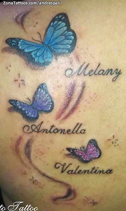 Tattoo photo Butterflies, Names, Insects