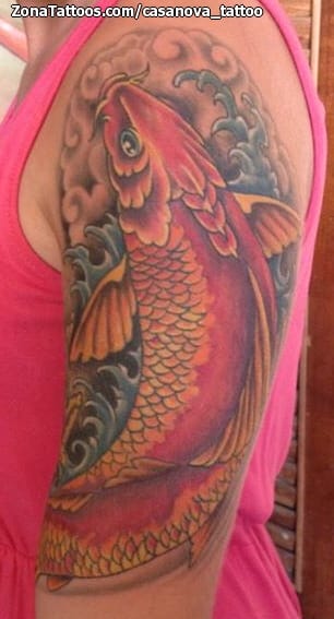 Tattoo photo Koi, Fish, Animals