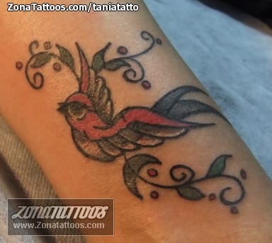 Foto de tatuaje Golondrinas, Aves, Animales