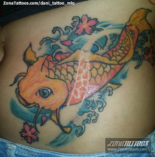 Foto de tatuaje Koi, Peces, Orientales