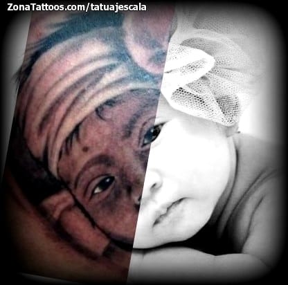 Foto de tatuaje Rostros, Retratos, Personas