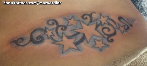 Foto de tatuaje Estrellas, Filigranas