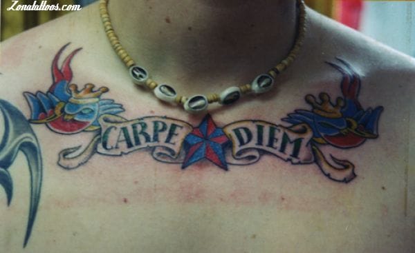 Foto de tatuaje Carpe Diem, Frases