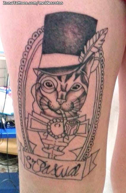 Tattoo photo Cats, Hats, Animals