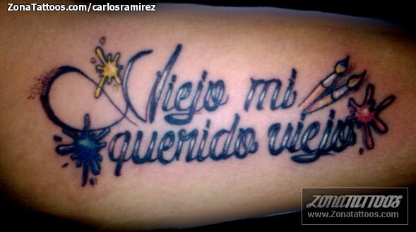 Foto de tatuaje Letras, Frases, Bíceps