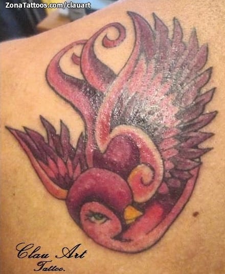 Foto de tatuaje Golondrinas, Aves, Animales