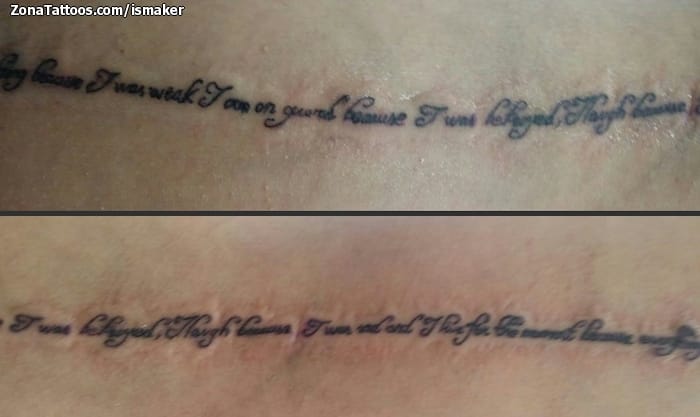 Tattoo photo Messages, Letters