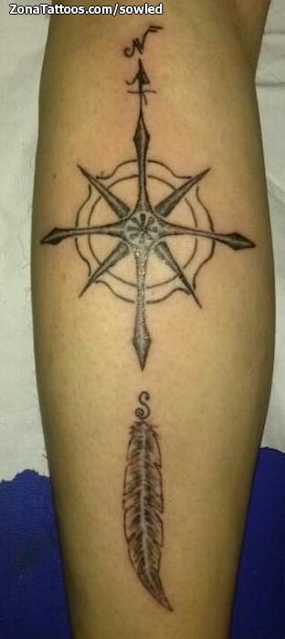 Foto de tatuaje Plumas