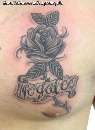 Tattoo photo Flowers, Roses, Chest