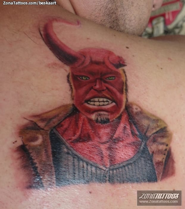 Tattoo photo Hellboy, Movies, Comics