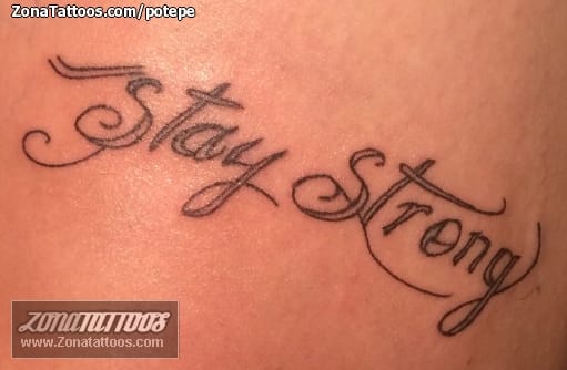 Foto de tatuaje Letras, Frases