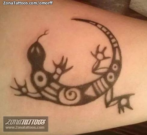 Foto de tatuaje Lagartos, Animales