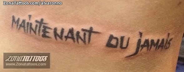 Foto de tatuaje Letras, Frases