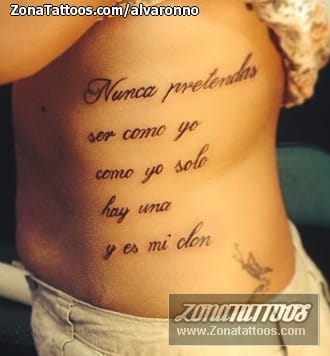 Foto de tatuaje Letras, Frases