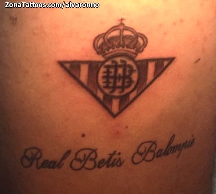 Tattoo photo Badges, Betis, Soccer-Football