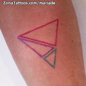 Tattoo photo Triangles, Geometrics