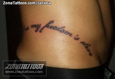 Foto de tatuaje Letras, Frases