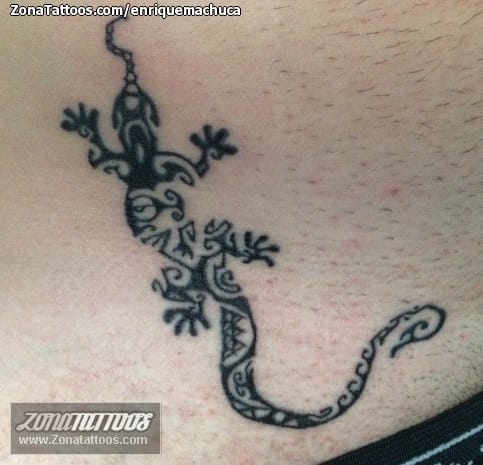 Tattoo photo Lizards, Maori, Animals