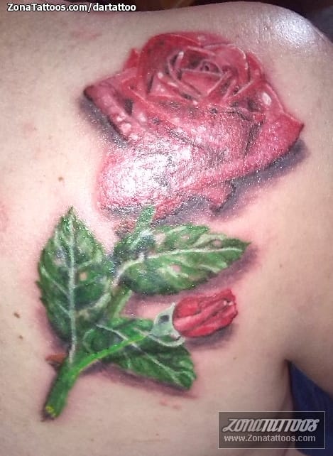 Foto de tatuaje Rosas, Cover Up, Flores