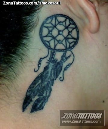 Tattoo photo Dreamcatcher, Ear