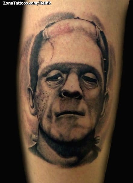 Foto de tatuaje Frankenstein, Monstruos, Literatura