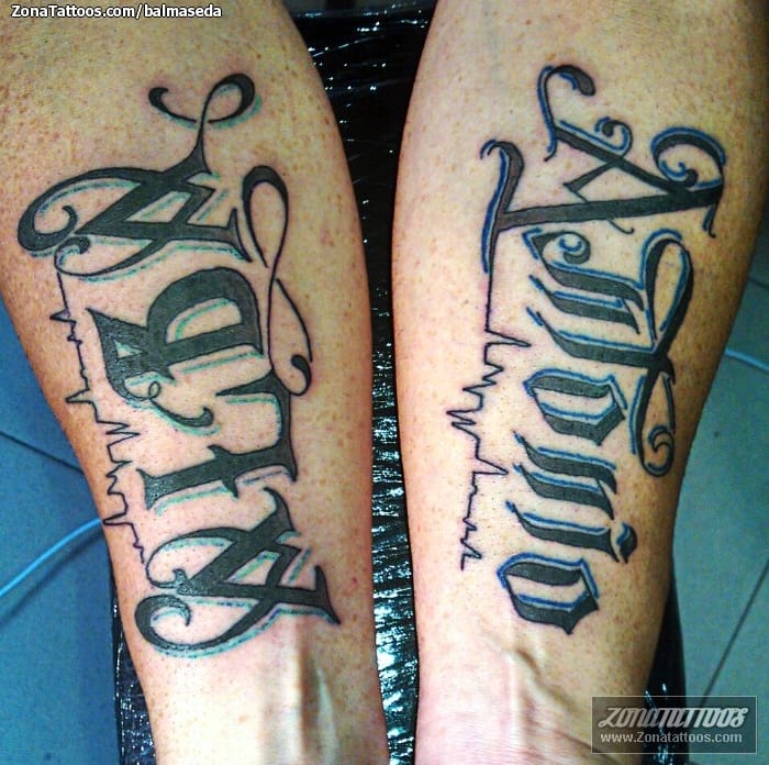 Foto de tatuaje Antonio, Alba, Letras