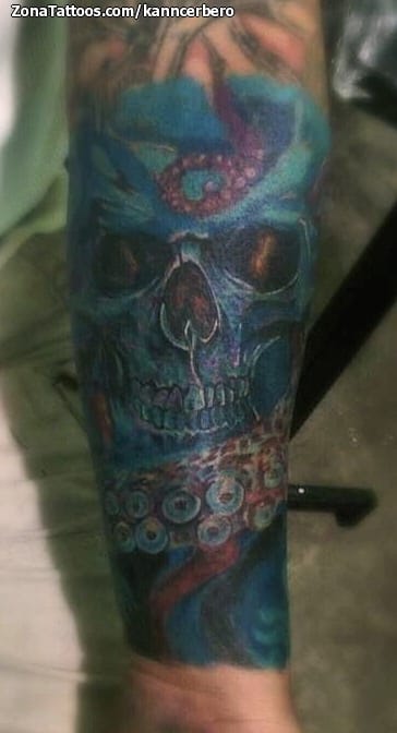 Tattoo photo Cover Up, Skulls, Gothic