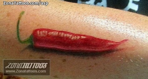 Foto de tatuaje Comida, Chiles