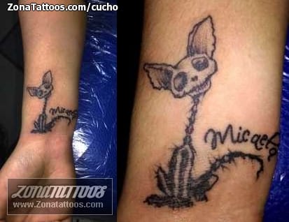 Foto de tatuaje Gatos, Animales, Esqueletos