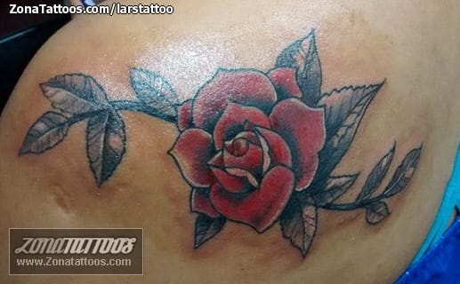 Tattoo photo Roses, Flowers