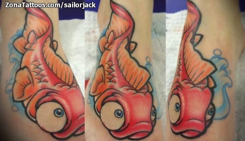 Foto de tatuaje Peces, Animales