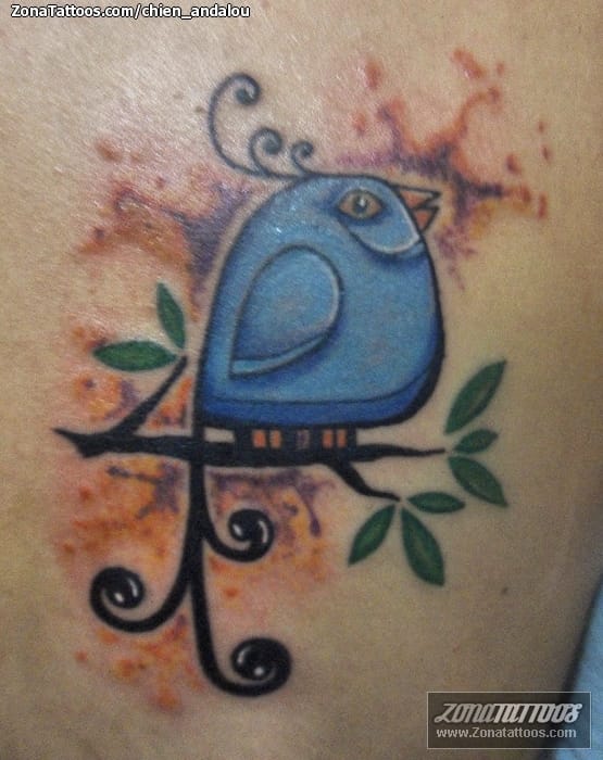 Foto de tatuaje Aves, Animales, Manchas