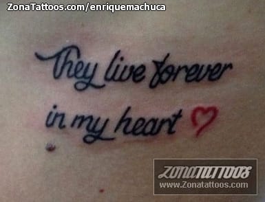 Foto de tatuaje Letras, Frases