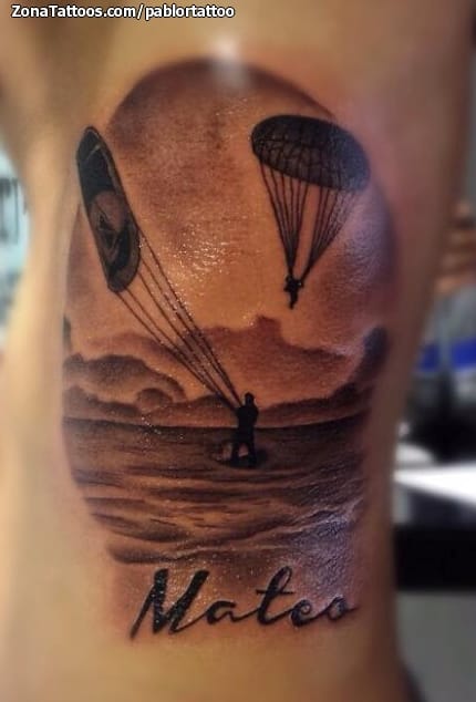 Foto de tatuaje Surfing, Deportes, Paisajes