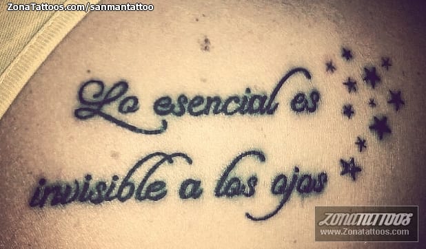 Foto de tatuaje Letras, Frases, Estrellas