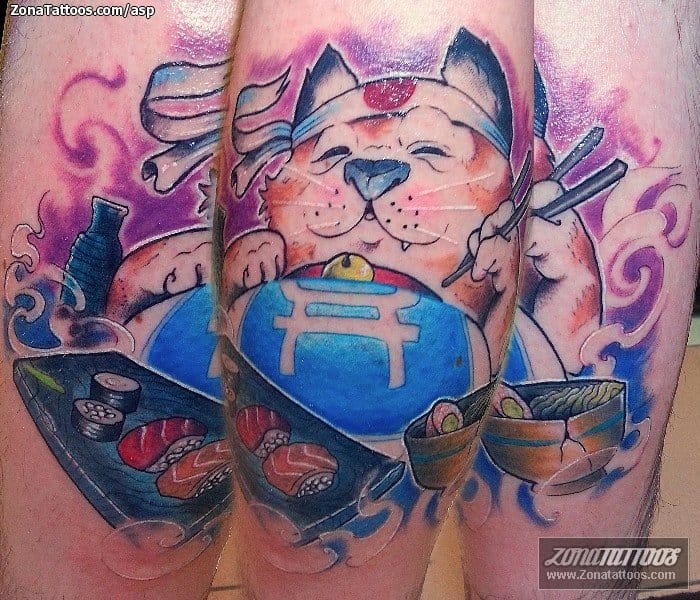 Tattoo photo Cats, Animals, Asian