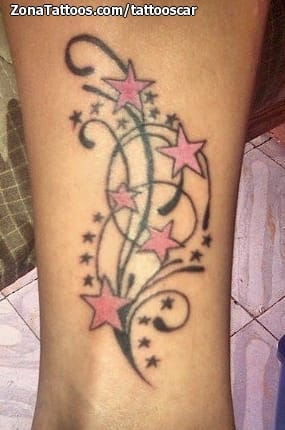 Foto de tatuaje Estrellas, Filigranas