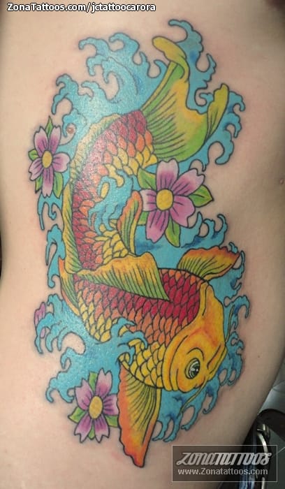 Foto de tatuaje Peces, Koi, Agua