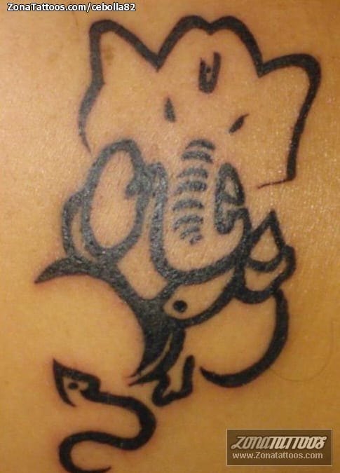 Foto de tatuaje Ganesha, Religiosos