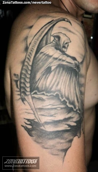 Tattoo photo Grim Reapers, Shoulder, Gothic