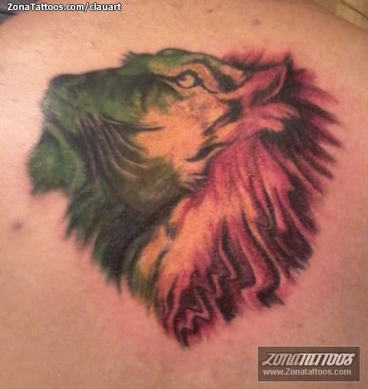 Foto de tatuaje Leones, Animales