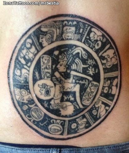 Tattoo photo Mayan, Aztec, Calendars