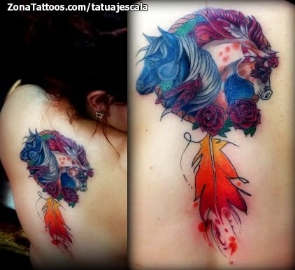 Foto de tatuaje Caballos, Animales, Manchas