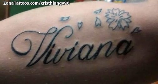 Tattoo photo Names, Letters, Viviana